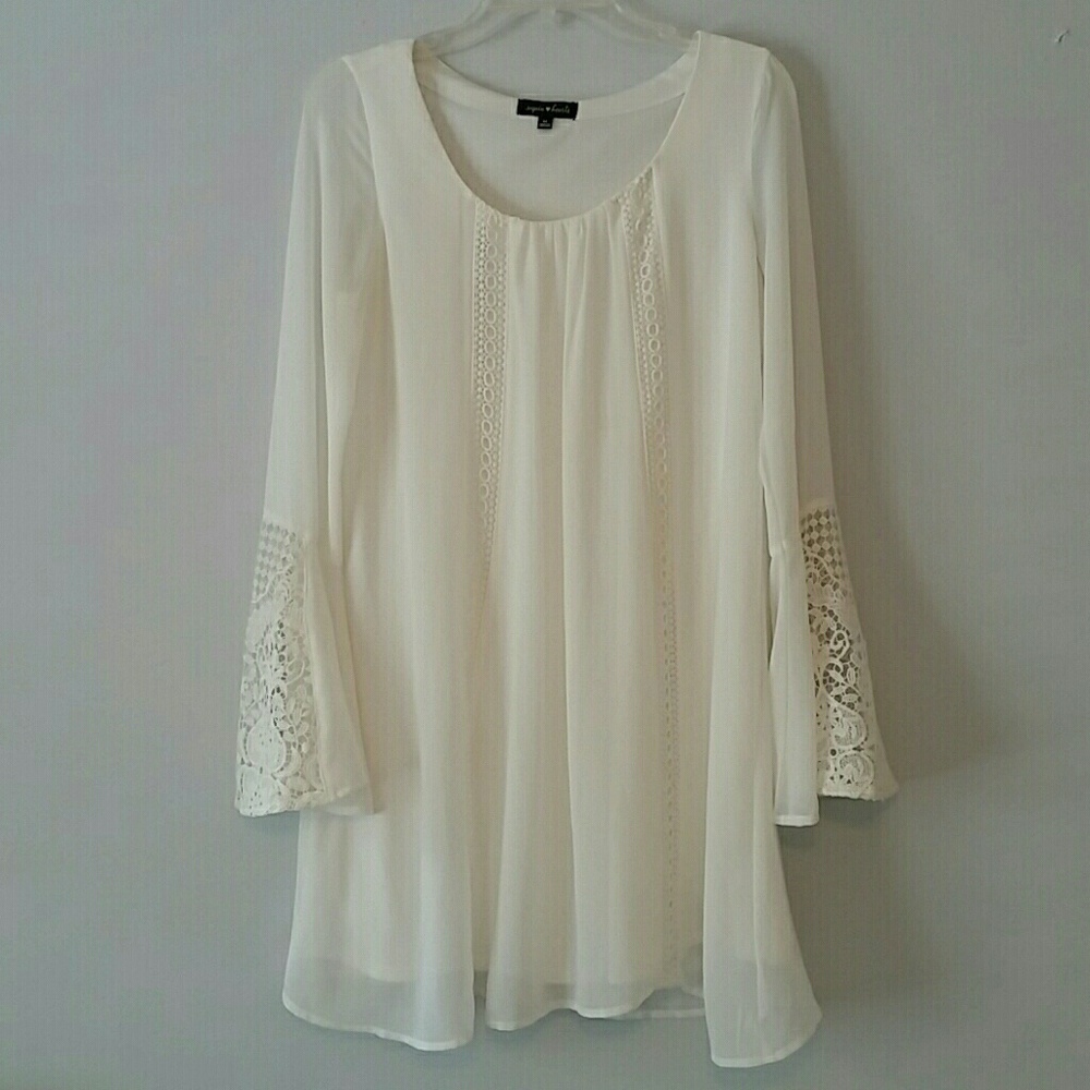 Flowy white dress